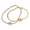 Distrito de Lu explosiones pulsera de hueso de serpiente chapada en cobre hebilla Joker alto DIY pulsera lisa joyería al por mayor