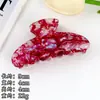 Pinza para el pelo grande retro colorida estilo francés con un toque dopaminérgico de alta gama, adecuada para recogidos, pinza de tiburón para mujer