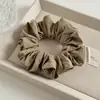 Elásticos de Cabelo de Tecido Coloridos Dopamina Estilo Coreano para Mulheres, Versátil para Cabelos Finos, Rabo de Cavalo Baixo, Cordas de Cabelo de Cor Sólida, Acessórios de Cabelo