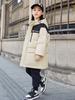 2024 Inverno Novas Crianças Jaqueta de Penas Meninos Com Capuz Branco Duck Down Meninas Médio e Grande Crianças Engrossadas Jaqueta Quente Da Moda