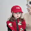 Gorra de Niña Otoño e Invierno Estilo Coreano Moda Gorra de Béisbol para Niño Lana de Cordero Gruesa Cálida Protección para Orejas Gorra de Béisbol para Bebé