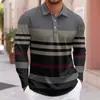 2026 Novo Estilo Transfronteiriço Amazon Estampada Tendência Moda Casual Camisa Polo de Botão Camisa Polo de Botão
