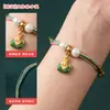 Pulsera tejida de cuerda de cinco colores del Festival del Bote del Dragón, pulsera de calabaza y zongzi para hombres, mujeres, parejas, hecha a mano, cuerda roja, hilos de cinco colores para niños
