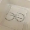 Pendientes Minimalistas Únicos y Sofisticados en Forma de C, Pequeños y Exagerados, Versátiles, Simples y de Moda, Aros y Tachuelas de Bambú