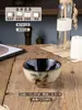 Cuenco de Arroz Cerámico de Alta Apariencia, Vajilla Cerámica para el Hogar, Pequeño Cuenco Creativo Pintado a Mano, Color Bajo Esmalte Personalizado para Postre