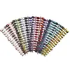 Serie de Colores Degradados Uñas Portátiles Ojo de Gato Bombilla Pequeña Cuentas de Vidrio Manicura Parches de Uñas Pre-hechos Cortos Elegantes Venta al por Mayor