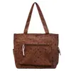 Bolso de Cuadros Retro Literario Coreano con Lazo para Mujer 2025 Nuevo Estilo Pequeño Fresco de Pana Bolso de Hombro Bolso Grande Bolso Tote