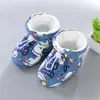 Zapatos de bebé para otoño e invierno calcetines de suela blanda primavera y otoño protección para los pies de bebé recién nacido niño pequeño de 0 a 1 año 3-6 meses no se caen tela