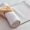 2025 Nuevo Estilo Ins Fresco y Sencillo Sábana Estampada de Gasa de Doble Capa - Juego de Fundas de Almohada/Pieza Rosa Rocío de la Mañana
