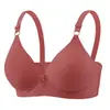 Sujetador Jacquard Nuevo Push-Up Transfronterizo para Mujer, Copa Moldeada Fina, Ropa Interior para Mujeres de Mediana Edad y Mayores, Talla Grande, Sujetador Listo para Usar sin Aros