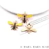 Colgante Creativo de Abeja Artificial con Goteo de Aceite de Aleación para Pulsera Hecha a Mano, Collar, Colgante, Materiales para Joyería, Accesorios