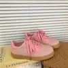 Zapatos Deportivos de Entrenamiento Retro Alemanes Nuevos Otoño 2026 para Mujer, Casual Versátil Transpirables Ligeros de Nicho Estilo Coreano Zapatos Blancos