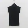 Corea del Sur Dongdaemun Nuevo Chaleco Sin Mangas Elástico Delgado Adelgazante Cuello Alto Sexy Camisa Top para Mujer Verano