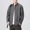 Camisa Delgada Chaqueta para Hombre Manga Larga Otoño 2026 Nueva Ropa Casual Moderna Versátil Tacto de Alta Gama Tallas Grandes Primavera Otoño