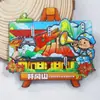 Serie de Madera de Jiangxi Souvenirs Turísticos de Jingdezhen Nanchang Lushan Tendencia Nacional Pegatinas Magnéticas Imanes Decorativos para Refrigerador