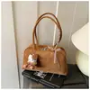 Bolso de Mano Tipo Almohada de Gamuza Mate Transfronterizo 2025 Invierno Nuevo Bolso Simple para Debajo del Brazo Moda para Mujer Bolso de Hombro Versátil