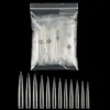 Arte de Uñas Nueva Armadura Puntiaguda 120 Piezas Extra Largas Armadura Puntiaguda de Salón Medio Pegado Piezas de Armadura de Salón Color Natural Transparente Excluyendo Impuestos