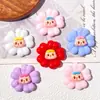 Flor de Caricatura Creativa Niña Joyería Hecha a Mano DIY Pasador de Pelo Pegamento de Crema Funda para Teléfono Móvil Orificio Hebilla de Zapato Material al por Mayor
