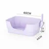Caja de arena grande cuadrada para gatos, inodoro para gatos semicerrado, caja de arena anti-salpicaduras, caja de arena integrada para gatos, venta al por mayor de arena para gatos