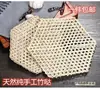 Alfombrilla de bambú antiadherente herramienta mágica, Alfombrilla de bambú Ningcen Ning, Alfombrilla de bambú para vaporera, Alfombrilla de bambú para cocinar al vapor y estofar pescado, Alfombrilla anti-quemaduras para el fondo de la olla