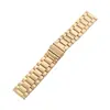 Adecuado para Apple iwatch correa de tres cuentas Samsung Huawei GT tres acero inoxidable con correa de reloj inteligente de metal
