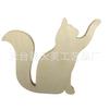 Directo de fábrica tamaño grande pequeño hecho a mano decorativo creativo pintado decoración caricatura gato gatito tablero ligero viruta de madera