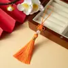 Nylon Hilo Pequeño Jade Nudo Nudo Chino Borla Saquito Colgante Borla Acabado Colgante Memoria USB Marcapáginas Estilo Antiguo Borla de Jade