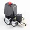 Accesorios para Bomba de Aire de Compresor de Aire Ensamblaje de Interruptor de Presión Automático de Cuatro Agujeros Manómetro Válvula de Presión 90-120Psi Exportación Transfronteriza
