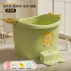 Bañera para niños, bañera para bebés, bañera para bebés de otoño e invierno, bañera para sentarse, tamaño grande para uso doméstico, adecuada para el baño y la natación de niños