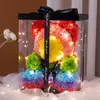 Flor Eterna Cão Maltês Presente de Dia dos Namorados Brinquedo de Pelúcia Cão Presente de Formatura Aniversário Flor de Espuma PE