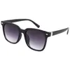 Nuevas Gafas de Sol de Gama Alta, Gafas Retro de Marco Grande con Tachuelas de Arroz, Venta Directa de Fábrica de Gafas de Moda para Hombres y Mujeres