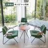 Juego de Mesa y Sillas para Cafetería, Restaurante de Té de Leche, Sillón Individual para Bar, Silla de Hierro Forjado, Estilo Industrial Retro Comercial