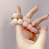 Pulsera de Cuentas Degradadas de Raíz de Bodhi de Jade Blanco con Garra de Gato Sentido de Alta Gama Nicho de Alta Gama Adornos Pulsera de Cuentas de Rosario Pulsera de Cuentas Poco Profundas