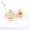 Acessórios para Pulseira DIY Banhados a Ouro Antigo que Preservam a Cor, Contas que Aumentam a Sorte, Joias de Pulseira Feitas à Mão, Acessórios de Joia Estilo Vintage