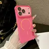 Compatible con iPhone 17 Pro Max, funda de teléfono magnética de color caramelo con lente desmontable, protección anticaídas para iPhone 18 y 16