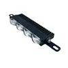 Luz de Parrilla de Cuatro Ojos de Alto Brillo para Coche, Luz Fuerte de Cuatro Núcleos, Doble Enfoque (Luz Alta y Baja), Duradero y de Larga Duración, Faro Modificado para Automóviles y Motocicletas