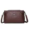 Bolso Cruzado de Hombro para Mujer Modelo Nuevo 2026 con Diseño en Relieve, Bolso de Mano de Moda para Madres de Mediana Edad, Bolso Cuadrado Pequeño Sencillo
