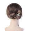 Horquilla luminosa mariposa en movimiento linterna antigua Hanfu tocado de paso y movimiento accesorios para el cabello al por mayor