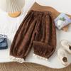 Pantalones de abuela de encaje para bebé niña estilo western combinan con todo bloomers florales pantalones de otoño atados al tobillo pantalones populares de otoño