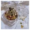 Papel de lámina dorada para decoración de uñas, joyería para uñas, nuevo 2025, ultra delgado, brillante, lámina de oro para uñas, fragmentos de lámina plateada, decoraciones, venta al por mayor