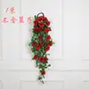 Cipó de Rosa Simulada, Cipó de Flor Artificial para Pendurar na Parede, Decoração de Parede para Sala de Estar, Orquídea Aranha, Flor Trombeta, Flor de Seda para Teto de Casamento