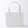 Bolso de Playa Eva con Agujeros Satchel Impermeable para Viaje para Mujeres Lavable Adecuado para Deportes Playa Mercado Piscina
