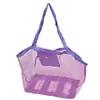 Bolsa de Malla para Playa Portátil Transfronteriza Bolsa de Almacenamiento de Viaje de Gran Capacidad Bolsa de Malla para Almacenamiento de Juguetes Bolsa Plegable para Natación