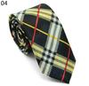 Estilo britânico coreano moda casual 5CM moderno masculino feminino estudante fino gravata estreita xadrez bolinhas listradas impressão