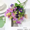 Em estoque Flor Artificial Orquídea Saltitante 28 Margaridas Pequenas Flor Falsa Decoração de Casa Casamento Sala de Estar Flor de Seda Flor de Plástico