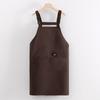 Delantal de Lona para Mujer Cocina Hogar Cocina Antifouling Ropa de Trabajo Tienda de Té con Leche Tienda de Uñas Estampado Catering Cintura Corta