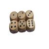 En stock dados de madera 2. Dados de ajedrez volador de 5 cm x 3 cm, juego de lotería, accesorios, juguete sólido, material didáctico, tamiz
