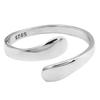 Estilo Ins Nicho Elegante Joia Anel Entrelaçado Brilhante de Prata Esterlina S925 Estilo Coreano Personalidade Fashionável Anel Aberto para Mulheres