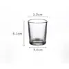 Taza Recta de Vidrio Redonda de Gran Capacidad Engrosada Taza para Jugo Taza para Enjuague Bucal y Cepillado de Dientes de Hotel Taza Recta de Vidrio para Tenis de Mesa