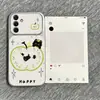 Adecuado para Samsung S26 Reloj Fruta Verde Funda de Teléfono Premium S24 Ultra Ventana Grande S25 Ultra Piel de Cordero